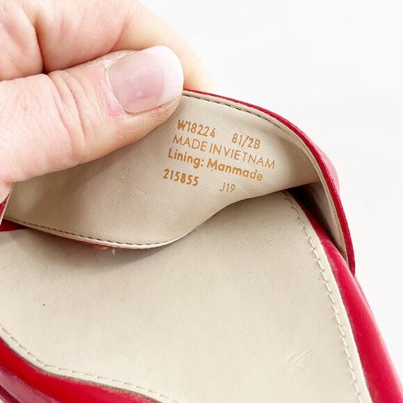 Cole Haan Grand Ambition Platform Chunky Wedge Heel Sandals Red Purple 8 - Picture 5 of 9